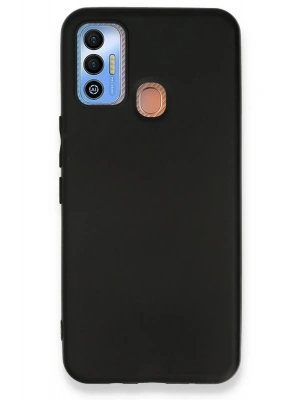 Newface Tecno Spark 7T Kılıf First Silikon - Siyah