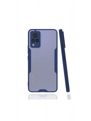 Newface Vivo V21 Kılıf Platin Silikon - Lacivert