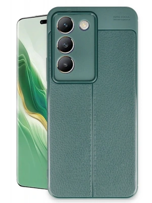 Newface Vivo V30 Lite 4G Kılıf Auto Focus Kapak - Koyu Yeşil