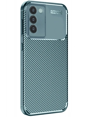 Newface Vivo V30 Lite 4G Kılıf Auto Focus Karbon Kapak - Koyu Yeşil