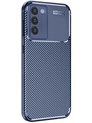 Newface Vivo V30 Lite 4G Kılıf Auto Focus Karbon Kapak - Lacivert