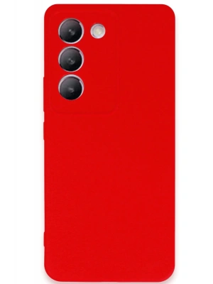 Newface Vivo V30 Lite 4G Kılıf First Silikon - Kırmızı