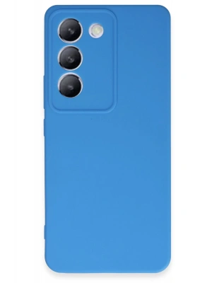 Newface Vivo V30 Lite 4G Kılıf First Silikon - Mavi