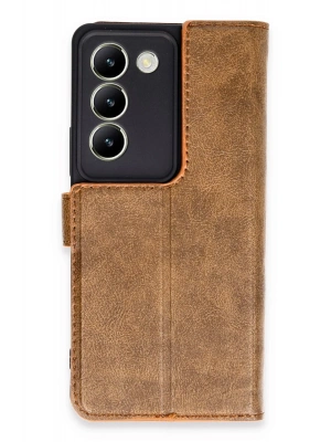 Newface Vivo V30 Lite 4G Kılıf Trend S Plus Kapaklı Kılıf - Taba