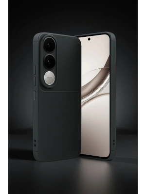 Newface Vivo V50 Lite 4G Auto Focus Karbon Kapak - Kahverengi