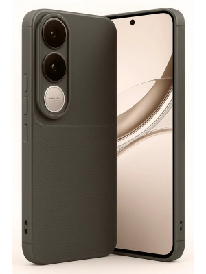 Newface Vivo V50 Lite 4G Auto Focus Karbon Kapak - Kahverengi