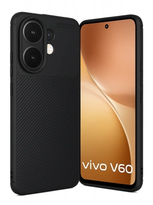 Newface Vivo V60 5G Auto Focus Karbon Kapak - Siyah