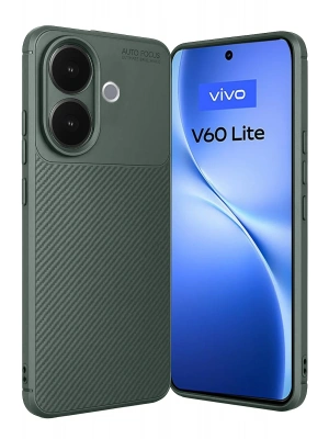Newface Vivo V60 Lite Auto Focus Karbon Kapak - Koyu Yeşil