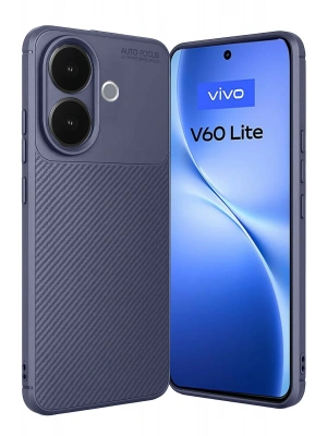 Newface Vivo V60 Lite Auto Focus Karbon Kapak - Lacivert