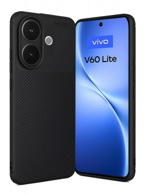 Newface Vivo V60 Lite Auto Focus Karbon Kapak - Siyah