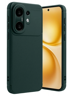 Newface Vivo X200 FE Auto Focus Karbon Kapak - Koyu Yeşil