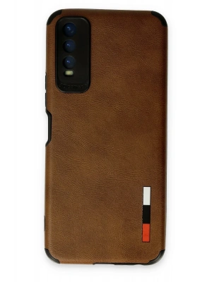 Newface Vivo Y11S Kılıf Loop Deri Silikon - Kahverengi