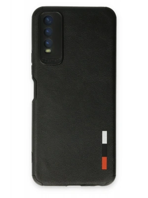 Newface Vivo Y11S Kılıf Loop Deri Silikon - Siyah