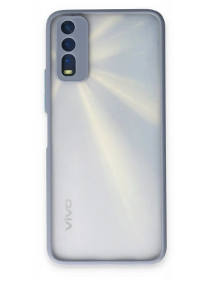 Newface Vivo Y11S Kılıf Montreal Silikon Kapak - Gri