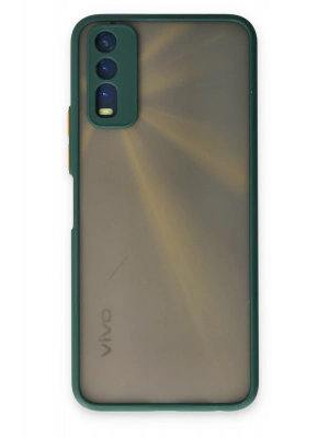 Newface Vivo Y11S Kılıf Montreal Silikon Kapak - Yeşil