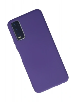 Newface Vivo Y11S Kılıf Nano içi Kadife Silikon - Mor
