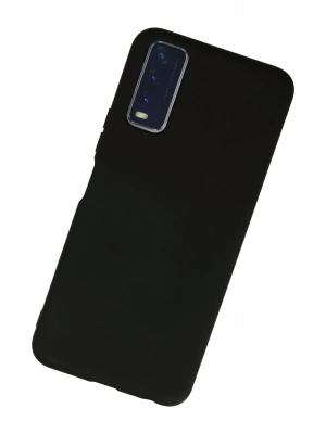 Newface Vivo Y11S Kılıf Nano içi Kadife Silikon - Siyah