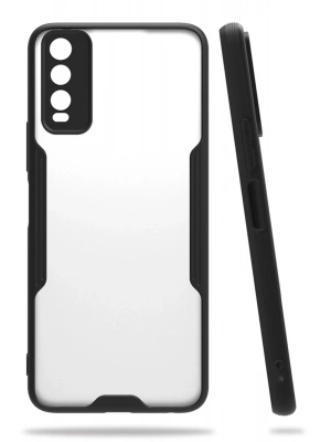 Newface Vivo Y11S Kılıf Platin Silikon - Siyah