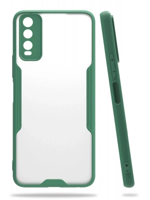 Newface Vivo Y11S Kılıf Platin Silikon - Yeşil