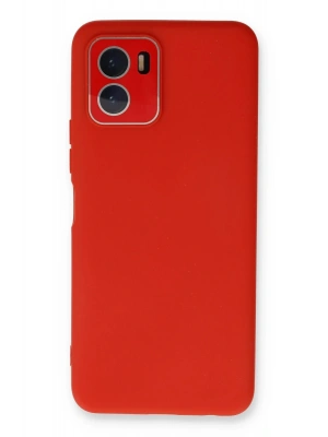 Newface Vivo Y15S Kılıf Lansman Glass Kapak - Kırmızı