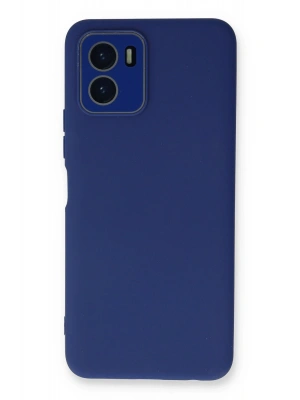 Newface Vivo Y15S Kılıf Lansman Glass Kapak - Sky Blue