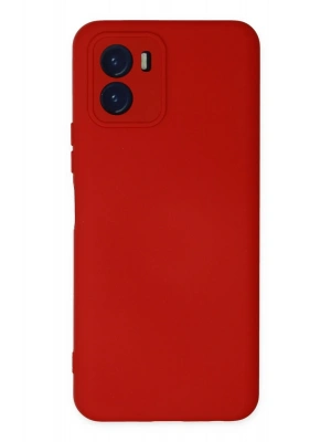 Newface Vivo Y15S Kılıf Nano içi Kadife Silikon - Kırmızı