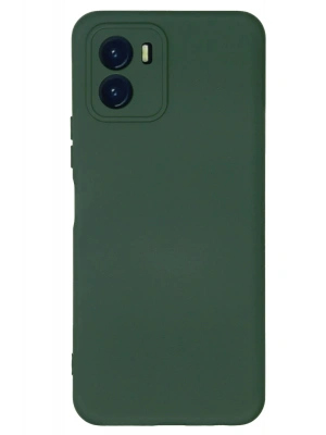 Newface Vivo Y15S Kılıf Nano içi Kadife Silikon - Koyu Yeşil