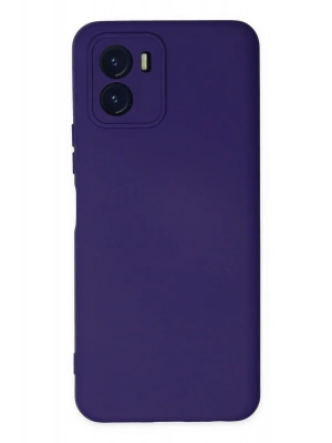 Newface Vivo Y15S Kılıf Nano içi Kadife Silikon - Mor