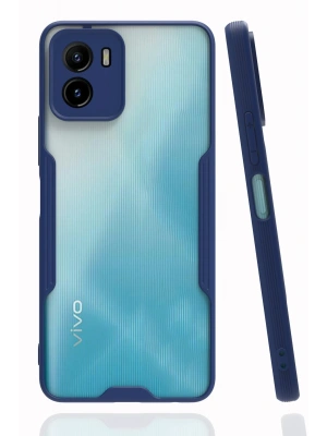 Newface Vivo Y15S Kılıf Platin Silikon - Lacivert