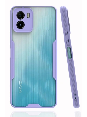 Newface Vivo Y15S Kılıf Platin Silikon - Lila