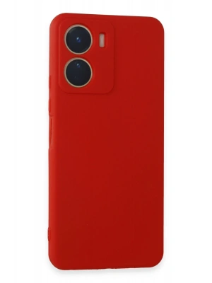 Newface Vivo Y16 Kılıf First Silikon - Kırmızı