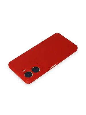 Newface Vivo Y16 Kılıf First Silikon - Kırmızı