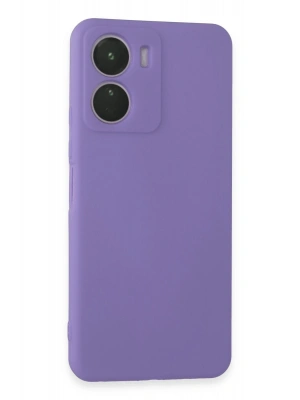 Newface Vivo Y16 Kılıf First Silikon - Lila