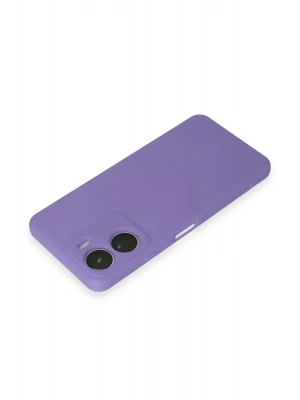Newface Vivo Y16 Kılıf First Silikon - Lila