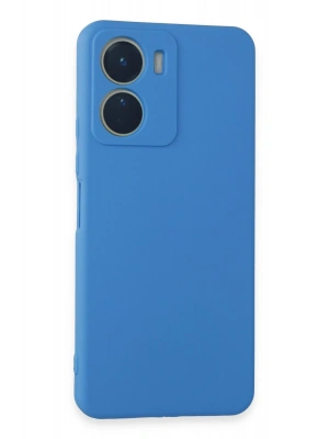 Newface Vivo Y16 Kılıf First Silikon - Mavi