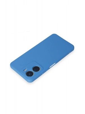 Newface Vivo Y16 Kılıf First Silikon - Mavi