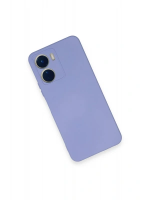 Newface Vivo Y16 Kılıf Nano içi Kadife Silikon - Lila
