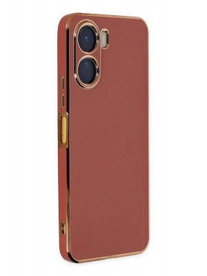 Newface Vivo Y16 Kılıf Volet Silikon - Kırmızı