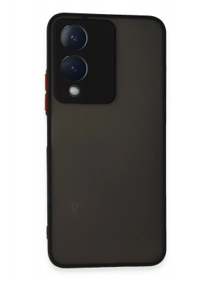 Newface Vivo Y17S Kılıf Montreal Silikon Kapak - Siyah