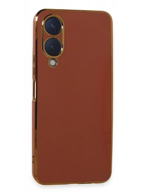 Newface Vivo Y17S Kılıf Volet Silikon - Kırmızı