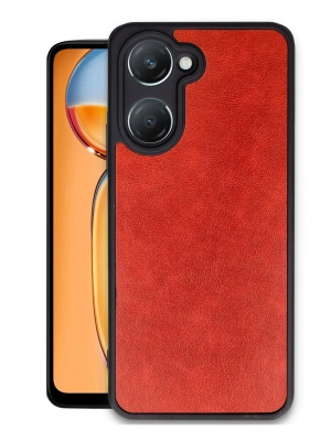 Newface Vivo Y18 Kılıf Aras Deri Kapak - Kırmızı