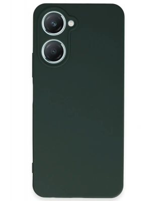 Newface Vivo Y18 Kılıf First Silikon - Koyu Yeşil