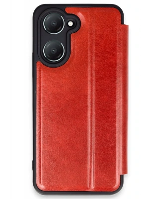 Newface Vivo Y18 Kılıf Flip Cover - Kırmızı