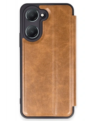 Newface Vivo Y18 Kılıf Flip Cover - Taba