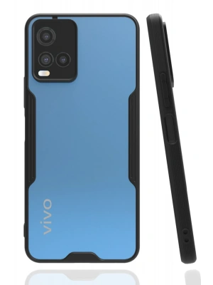 Newface Vivo Y21S Kılıf Platin Silikon - Siyah