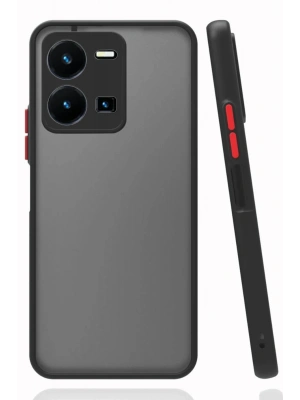 Newface Vivo Y22S Kılıf Montreal Silikon Kapak - Siyah