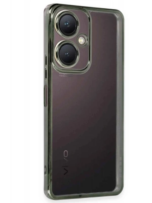 Newface Vivo Y27 Kılıf Razer Lensli Silikon - Yeşil