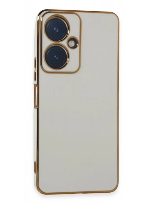 Newface Vivo Y27 Kılıf Volet Silikon - Beyaz