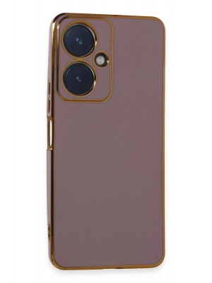 Newface Vivo Y27 Kılıf Volet Silikon - Mor