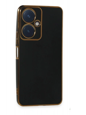 Newface Vivo Y27 Kılıf Volet Silikon - Siyah